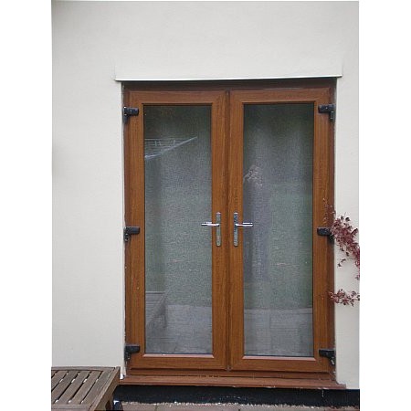 144 - Oak Woodgrain Effect French Door