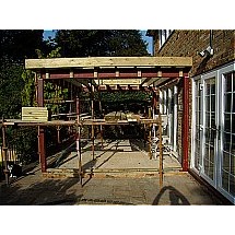 Timber Roof being installed