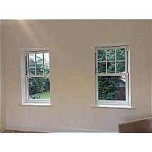 White UPVc Box Sash Windows