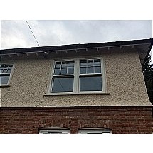 White UPVc Box Sash Windows